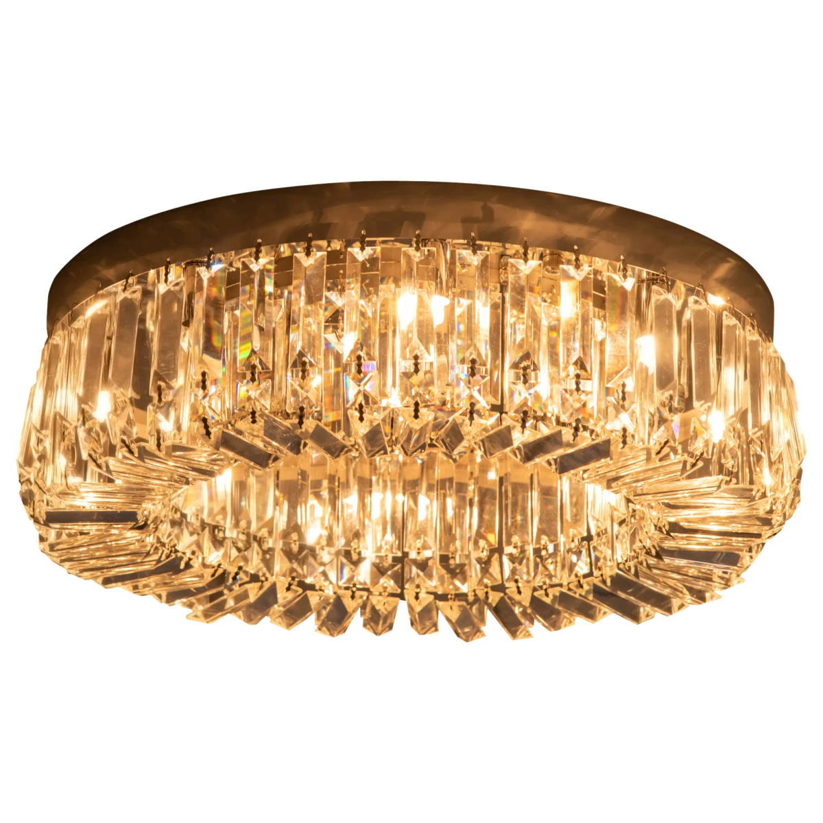Crystal Ceiling Light 8 Bulbs Beads Home by HOMCOM