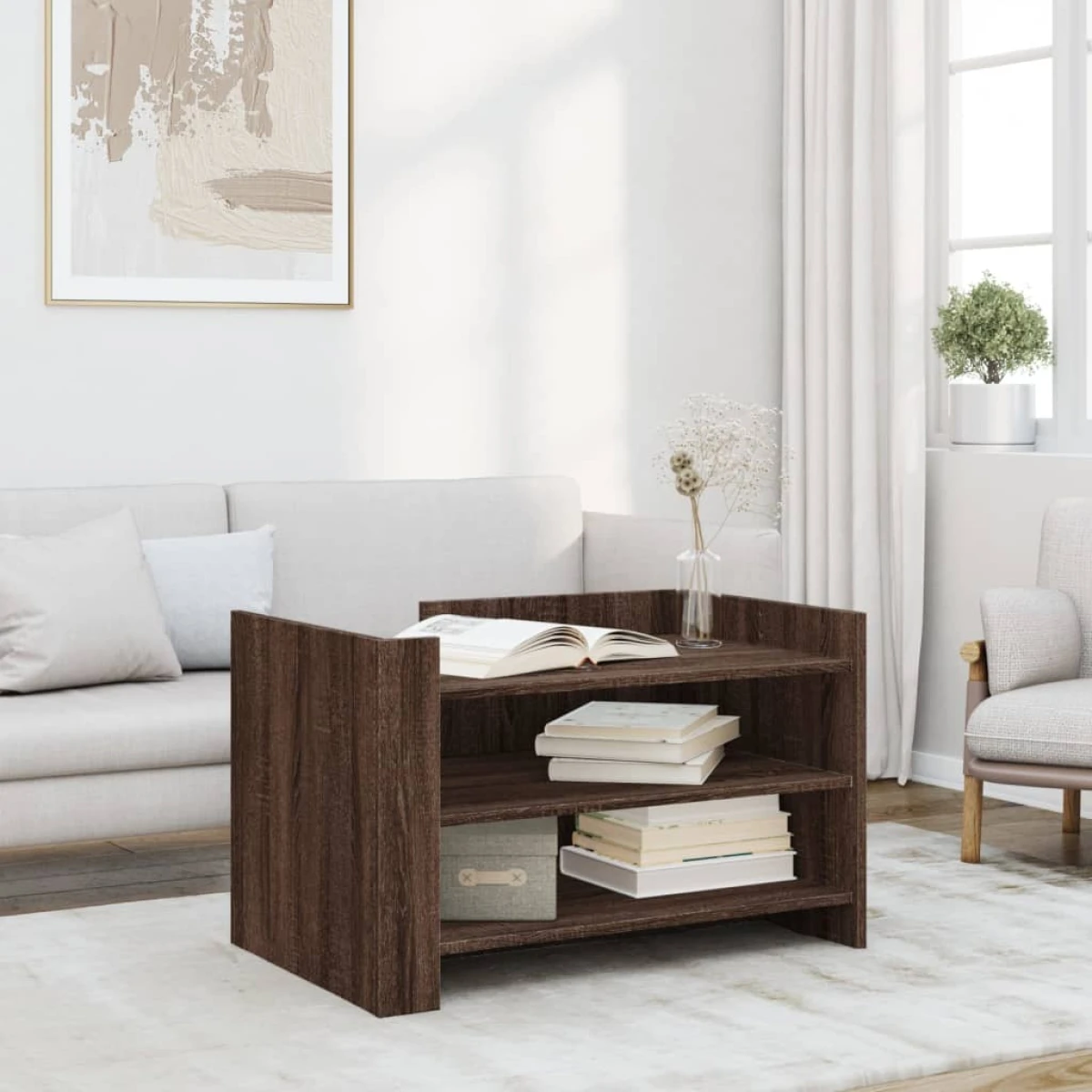 VidaXL Coffee Table 80x50x50 cm Engineered Wood by vidaXL