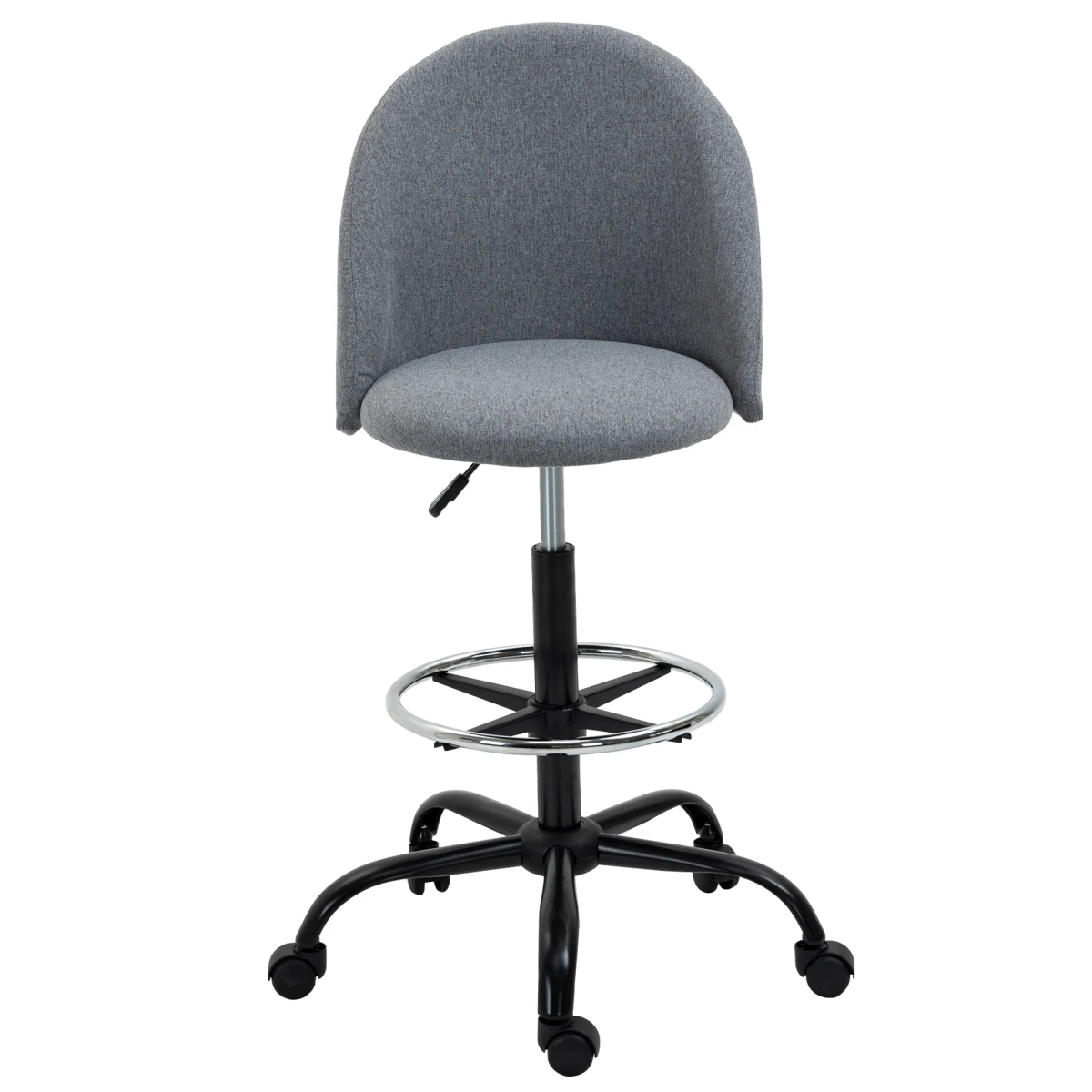 Unbranded Vinsetto Draftsman Chair 97cm Padded Seat Home - Office Chair