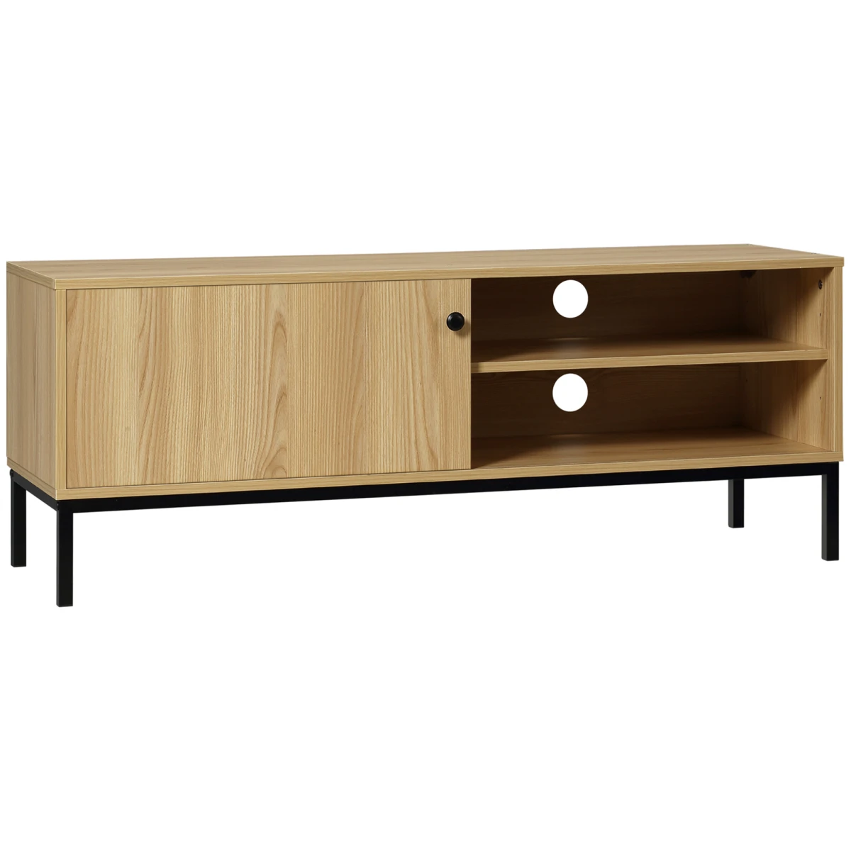 HOMCOM TV Stand Cabinet 50 Inch TV Sliding Door Living Room by HOMCOM