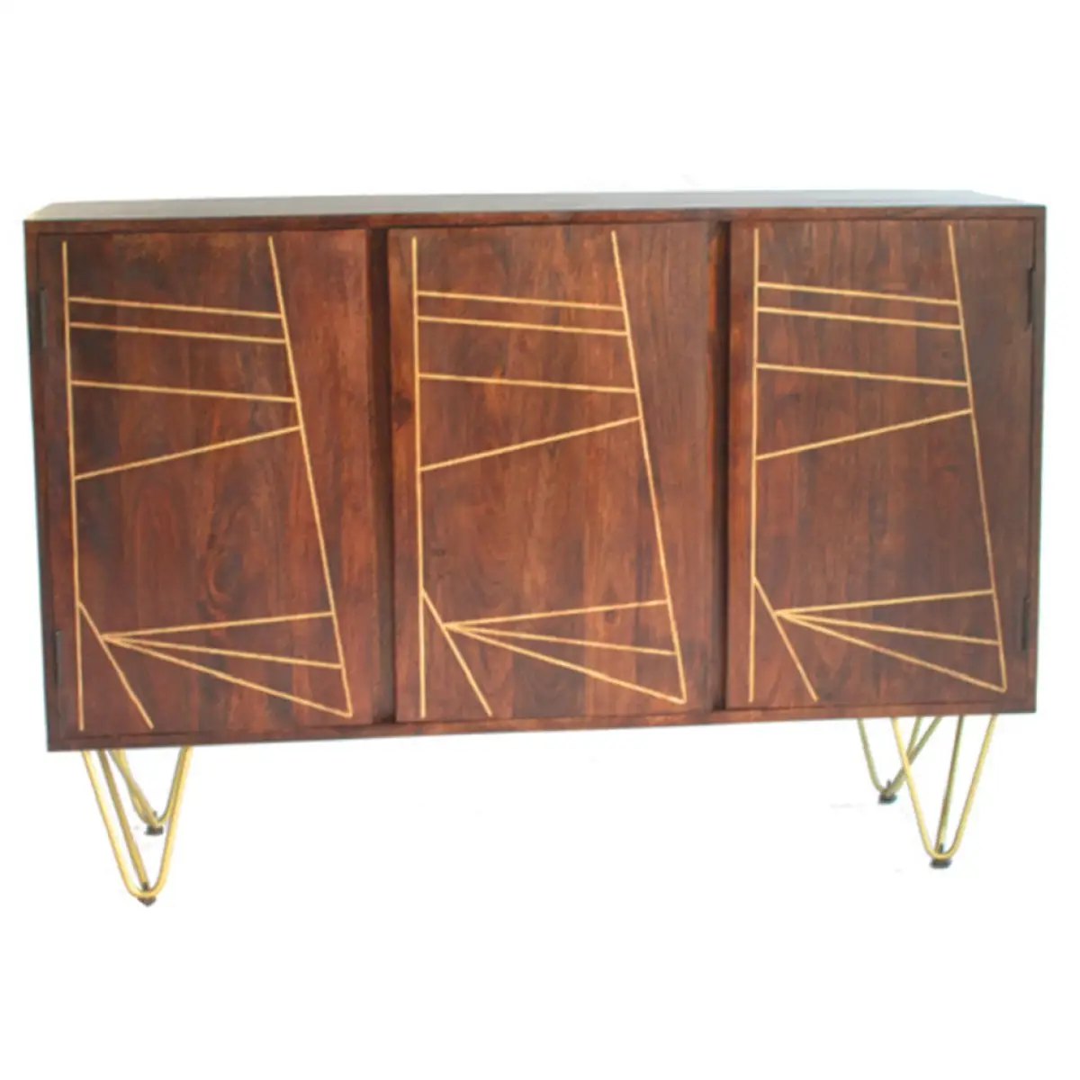 Indian Hub Dark Gold Large Sideboard - Sideboard