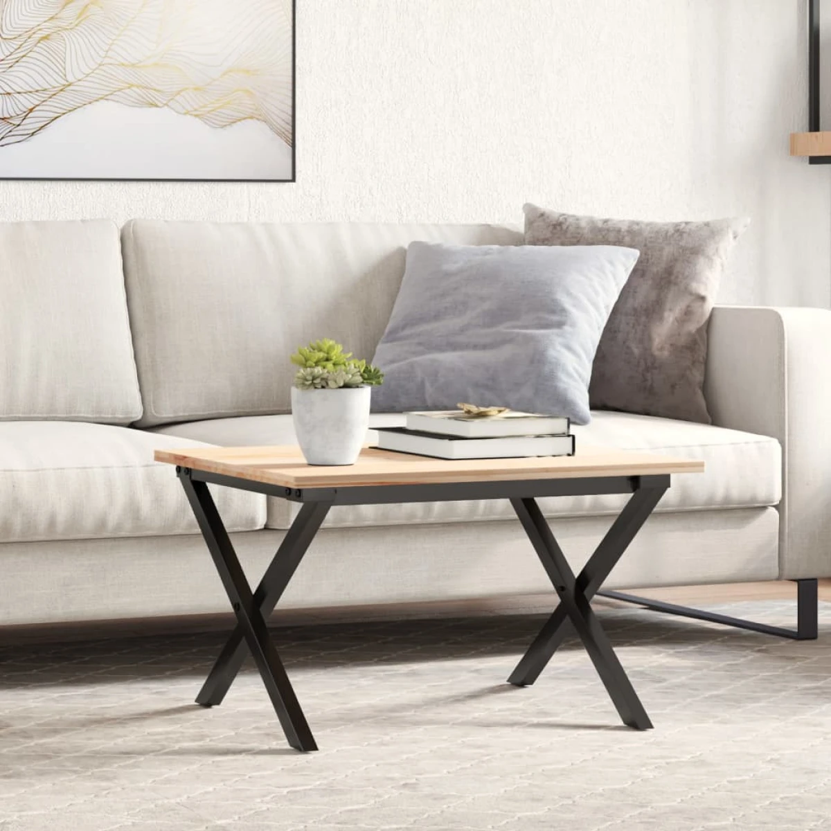 vidaXL VidaXL X-Frame Table Legs 50x40x38cm Steel Sturdy - Coffee Table