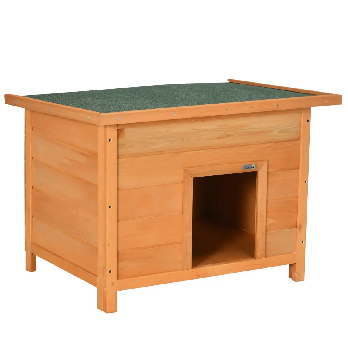 Pawhut 82cm Wooden Dog Kennel House Garden Shelter Backyard Waterproof Pet Supplies - Dog Kennel