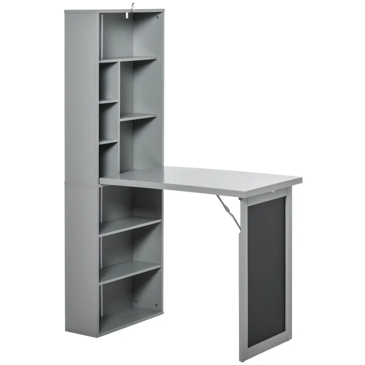 Unbranded Folding Convertible Desk with Blackboard Multi-function Workstation - Desk