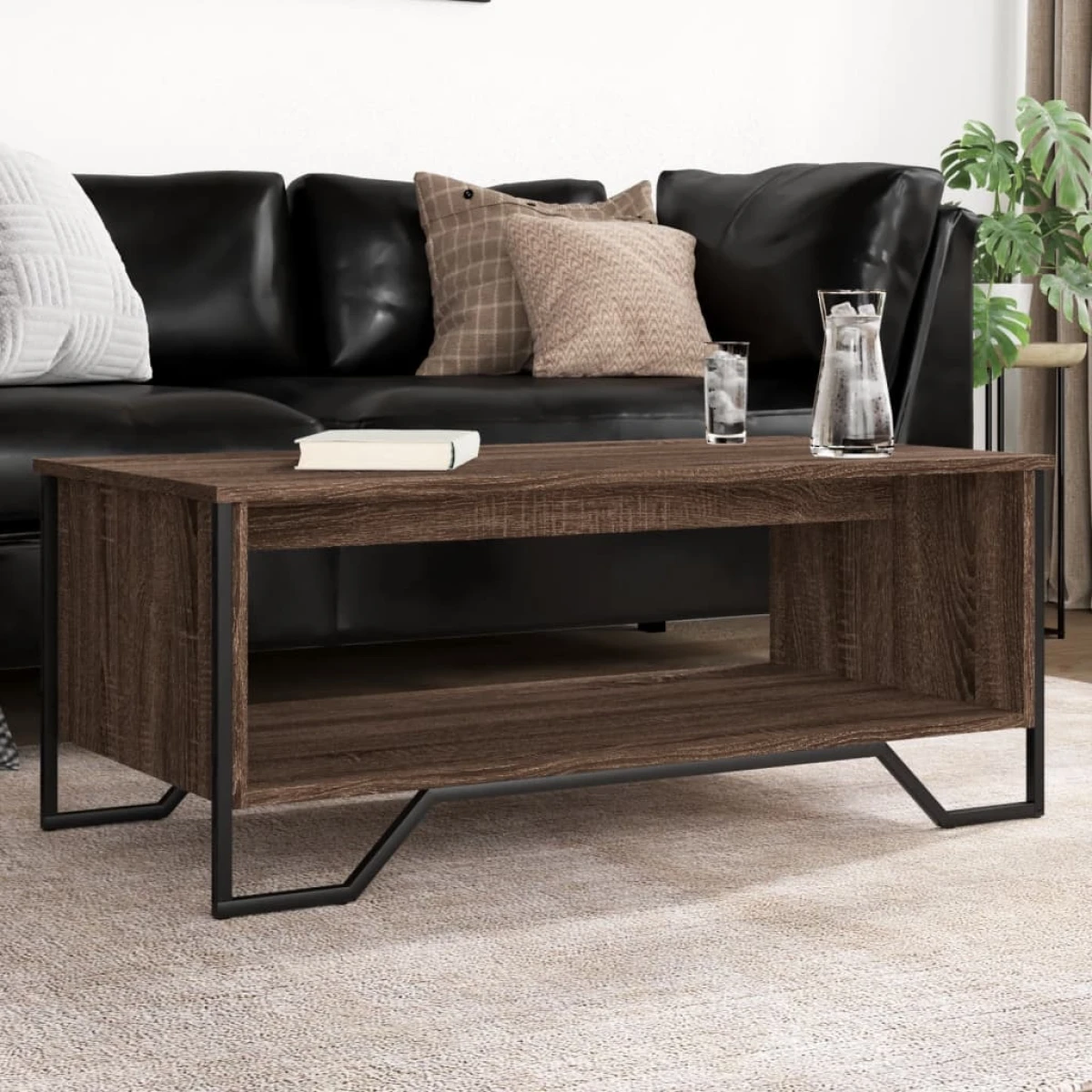 VidaXL Coffee Table 100x51x40 Oak Look Home by vidaXL