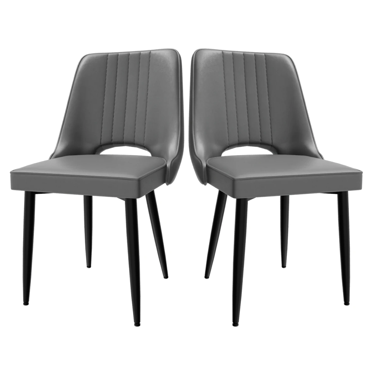 N/A TopQuality Dining Chair 18In Cutout Back Home - Dining Chairs