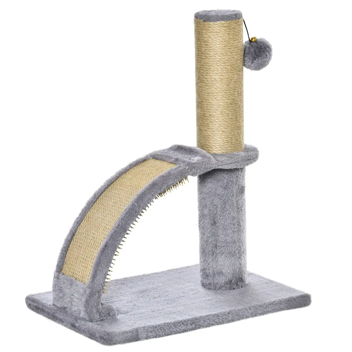 Pawhut Cat Tree Climbing Activity Center with Scratching Massage Board Hanging Ball - Cat Tree