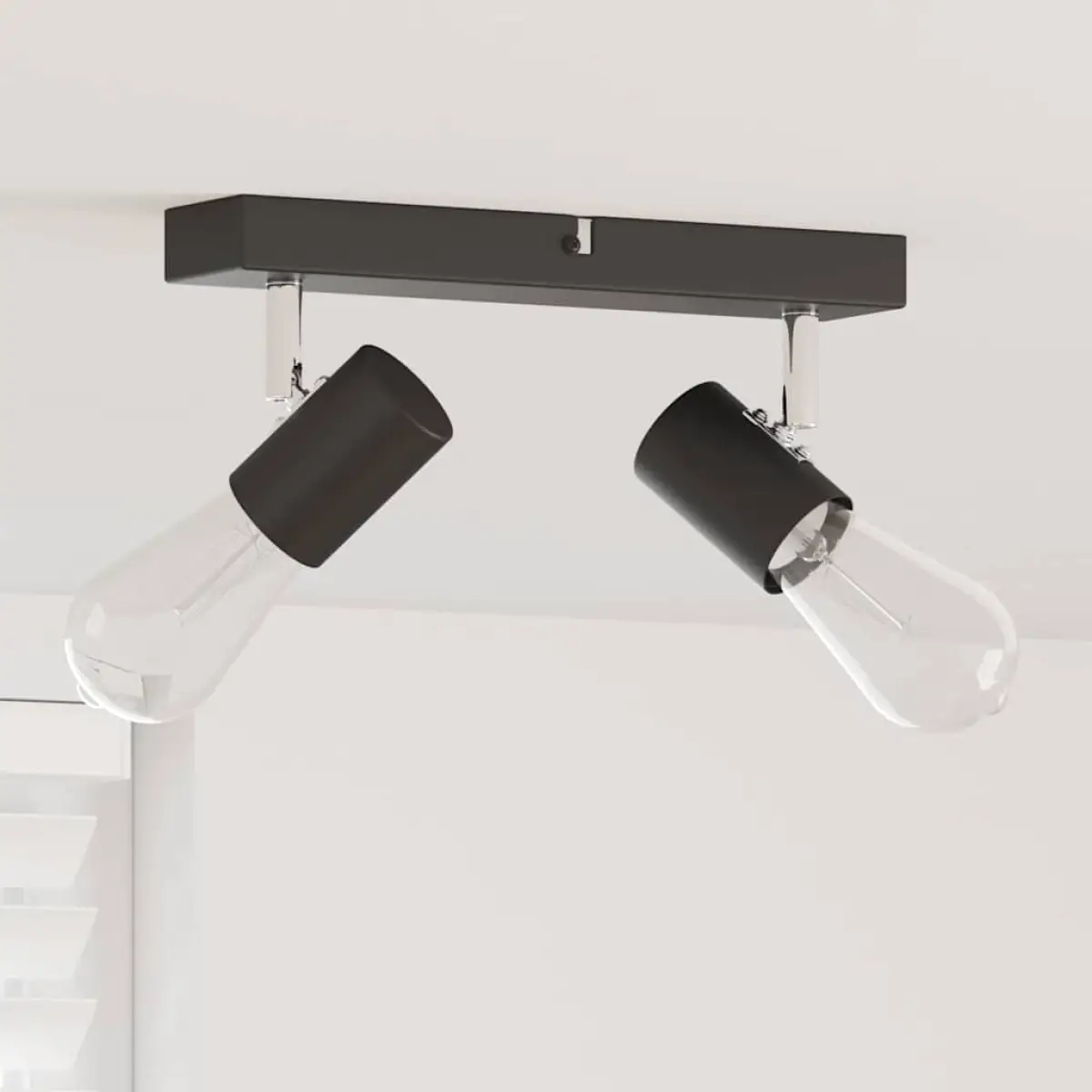 vidaXL vidaXL Ceiling Spotlight Black 26 x 6.5 x 11.5 cm Metal - Spotlight