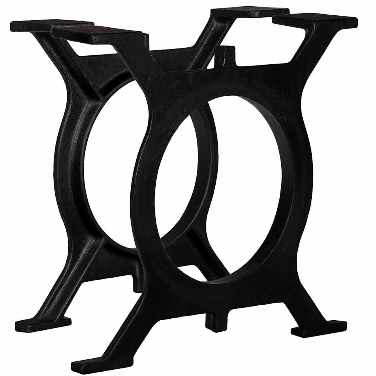 vidaXL Coffee Table Legs O Frame Cast Iron 2 Pcs Heavy Duty Antique Style Industrial Decor Enthusiasts by vidaXL