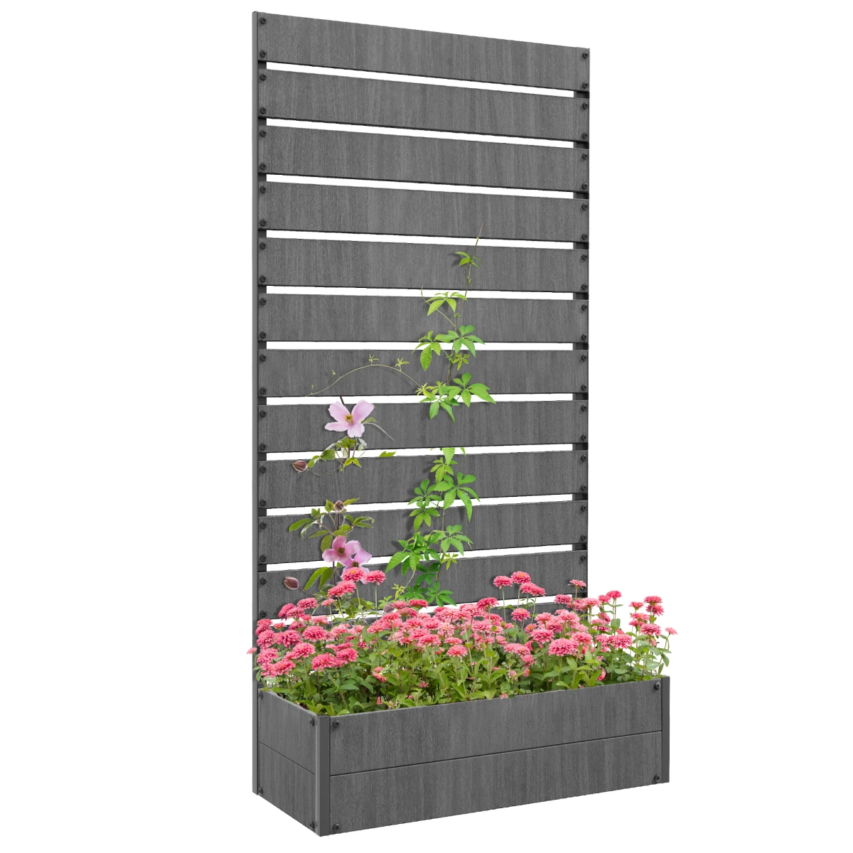 Outsunny Raised Garden Bed Tall with Trellis For Gardeners by Outsunny