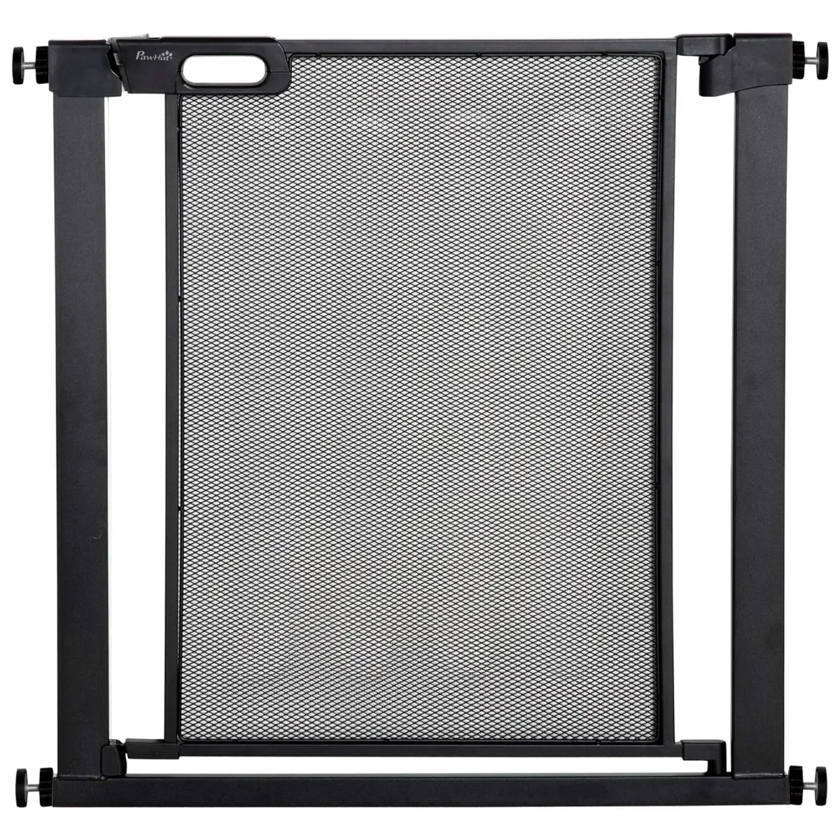 Pressure Fit Safety Gate for Stairs w/ Auto Close 75-82 cm - Black Pawhut - Pet Gate