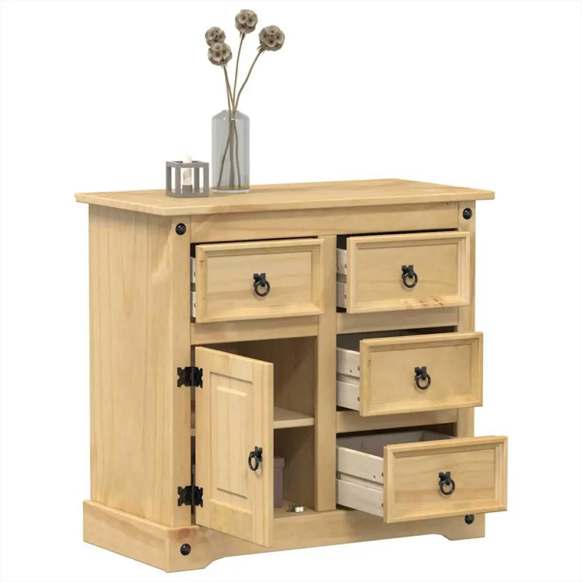 vidaXL vidaXL Sideboard Corona 80x40x75 cm Solid Wood Pine - Sideboard