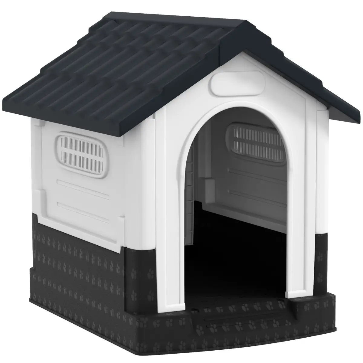 PawHut PawHut Dog Kennel for Outside, for XS Dogs, 64.5 x 57 x 66cm, Grey - Dog Kennel