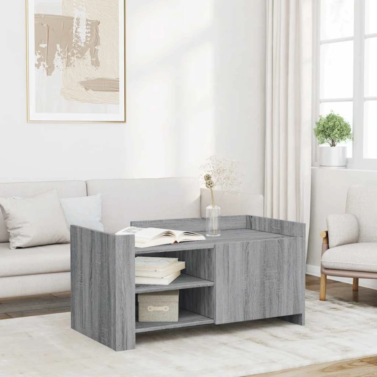 vidaXL VidaXL Coffee Table 100x50x50 EngineeredWood Home - Coffee Table