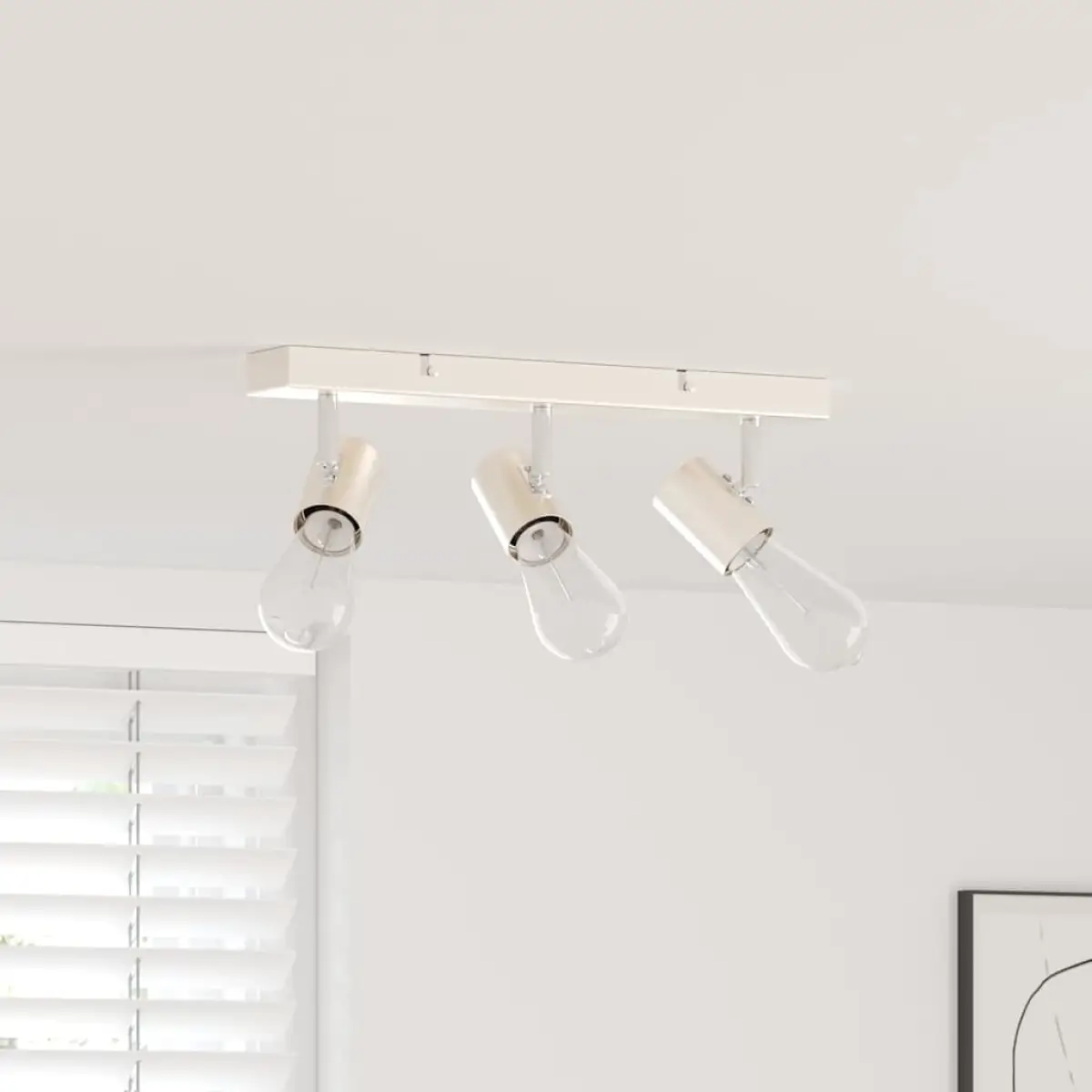 vidaXL vidaXL Ceiling Spotlight Nickel 38 x 6.5 x 11.5 cm Metal - Spotlight
