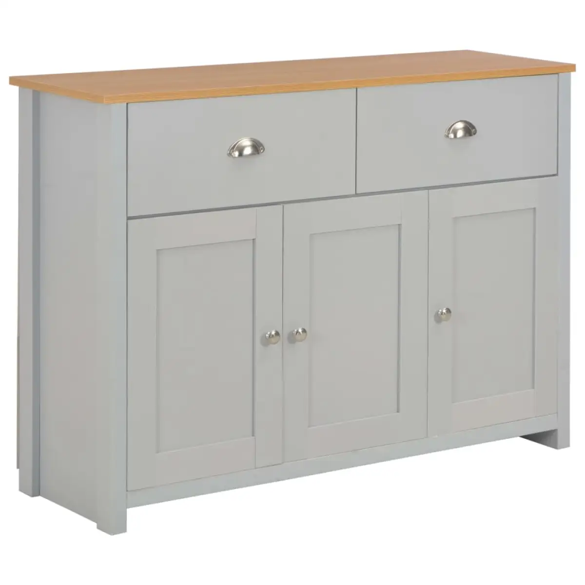 vidaXL vidaXL Sideboard Grey 112x35x81 cm - Sideboard