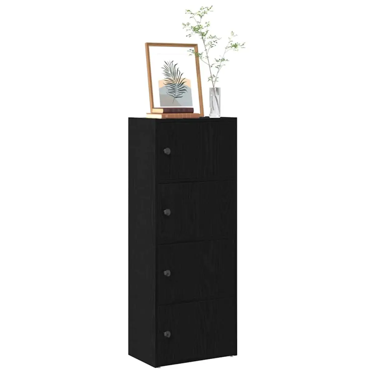vidaXL vidaXL Bookcase Black Oak 40x24x102 cm Engineered Wood - Bookcase