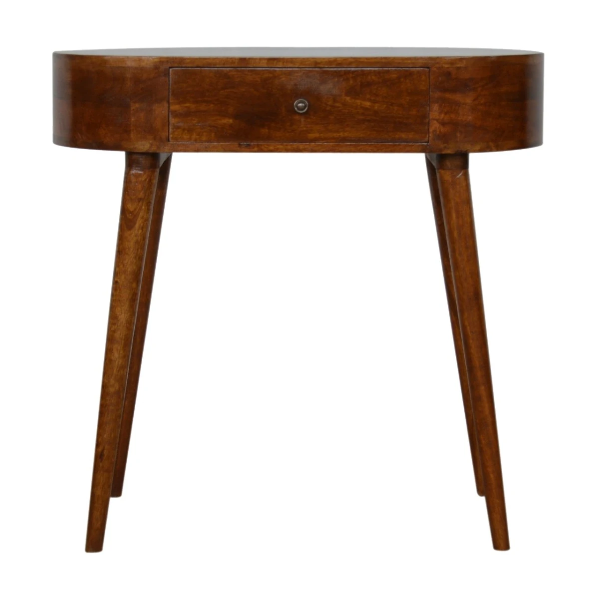 Artisan Furniture Artisan Furniture Console Table Compact Solid Mango Chestnut Finish With Drawer For Living Room - Console Table