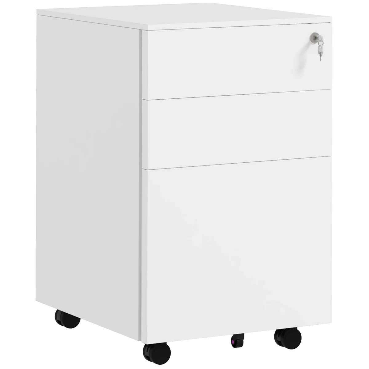 Vinsetto Vinsetto Steel File Cabinet Lock Bar Office - Filing Cabinet