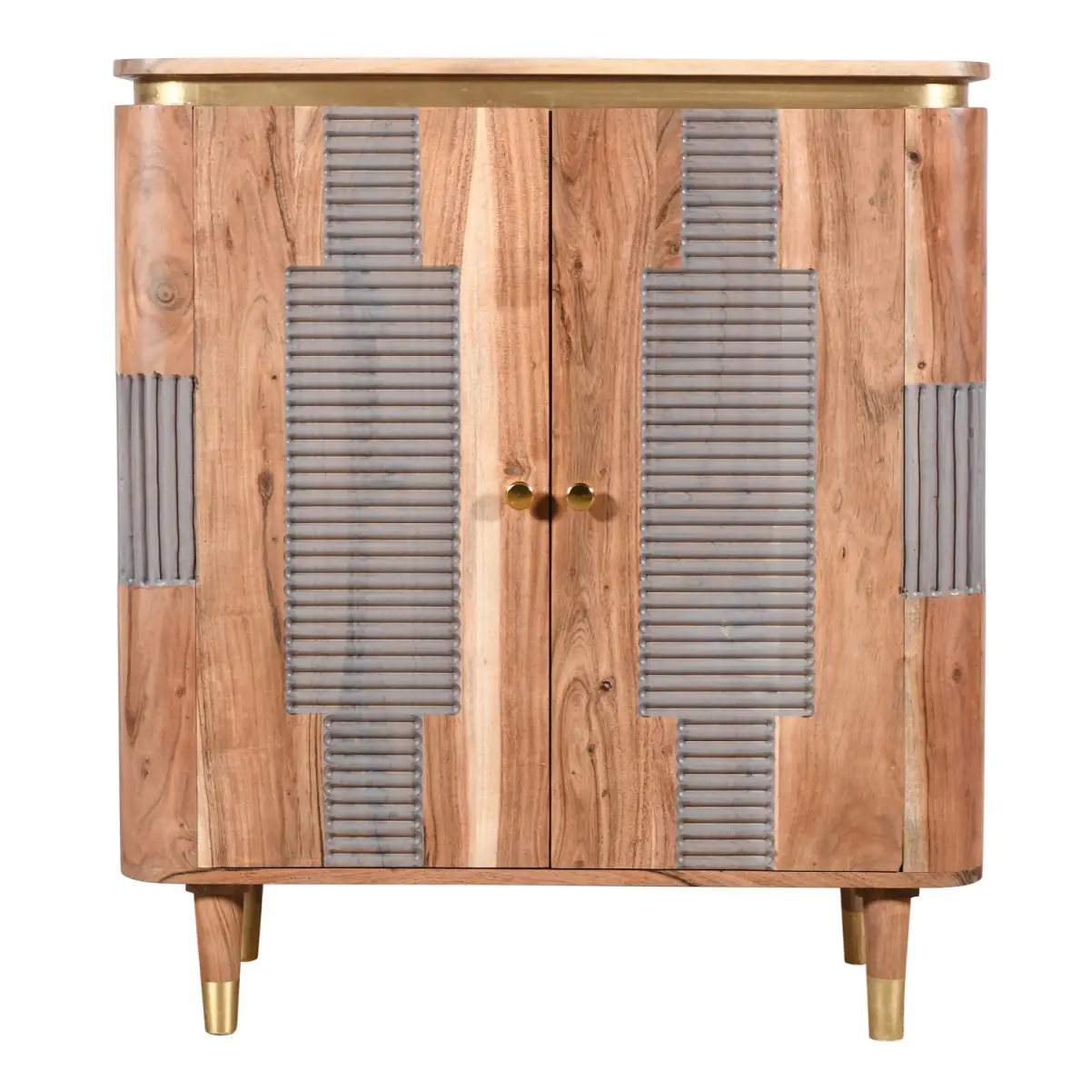 Indian Hub Wilton Acacia Wood 2 Doors Sideboard - Sideboard