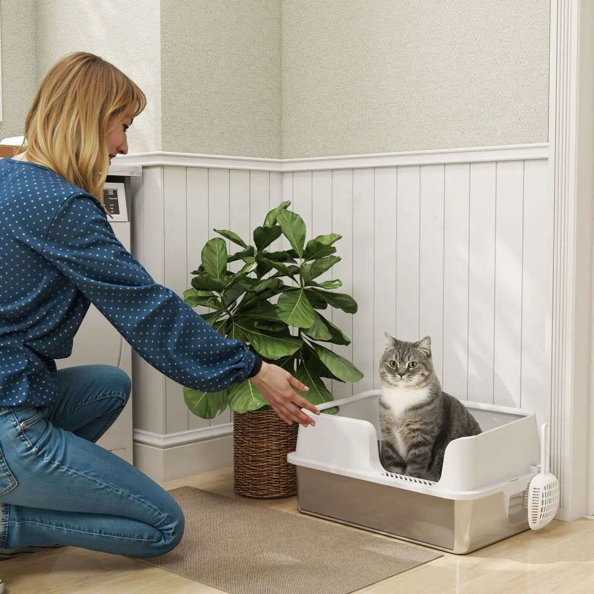 N/A Cat Litter Box - Cat Litter