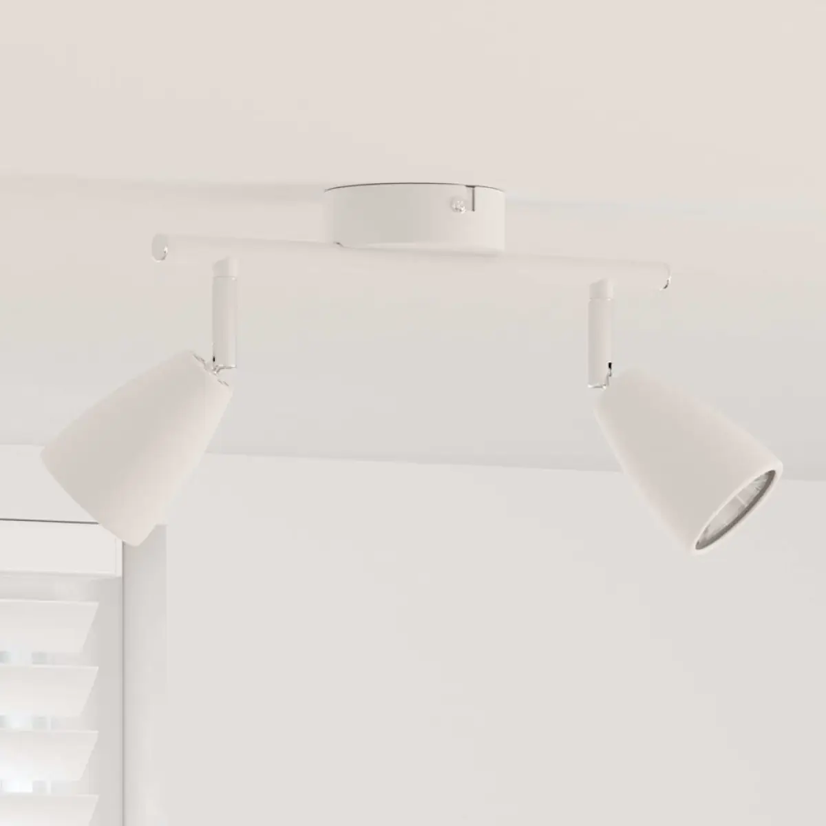vidaXL vidaXL Ceiling Spotlight with Spotlights White 25.5 x 8 x 16 cm Metal - Spotlight