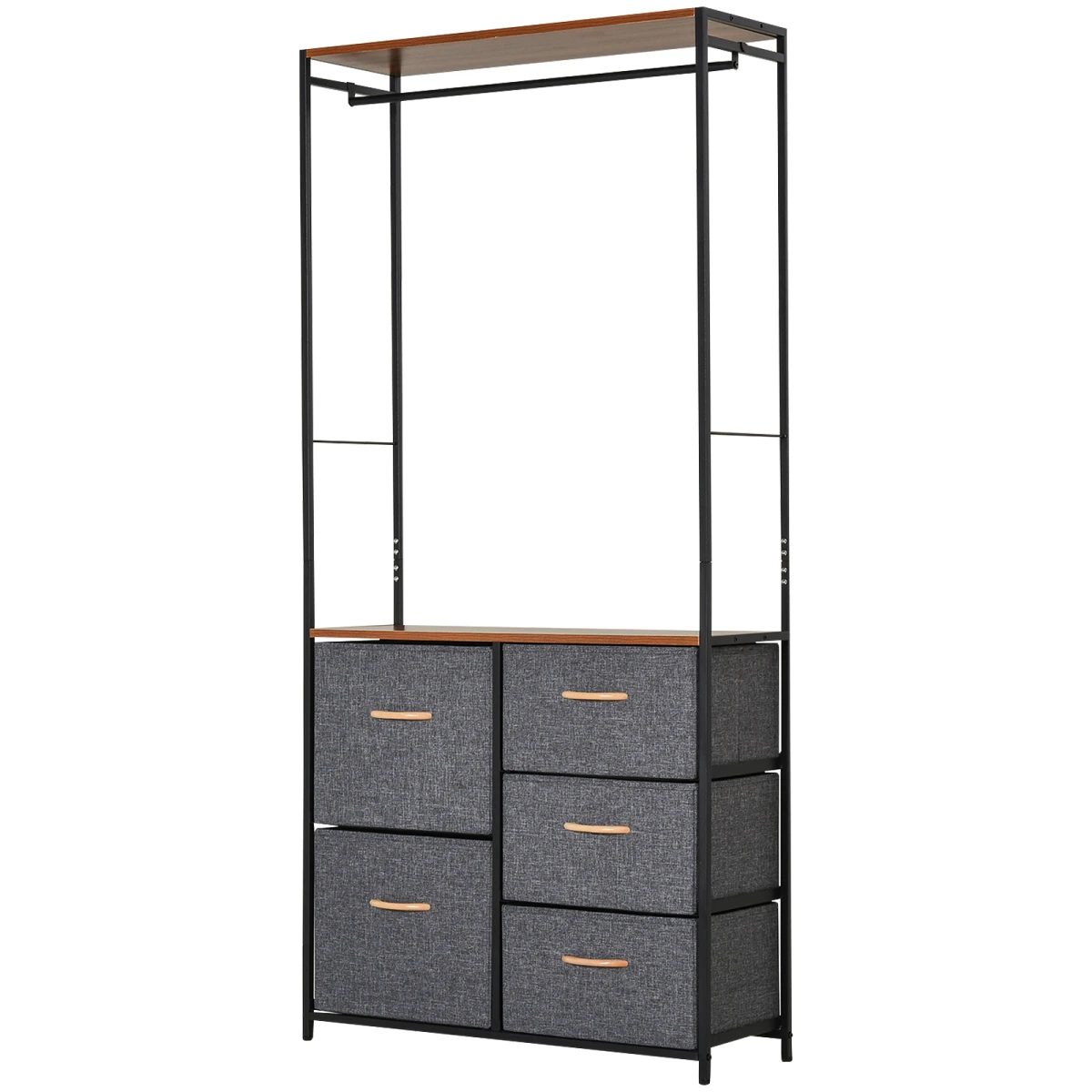SteelBlack Clothes Storage Freestanding 175x83cm for Home by HOMCOM