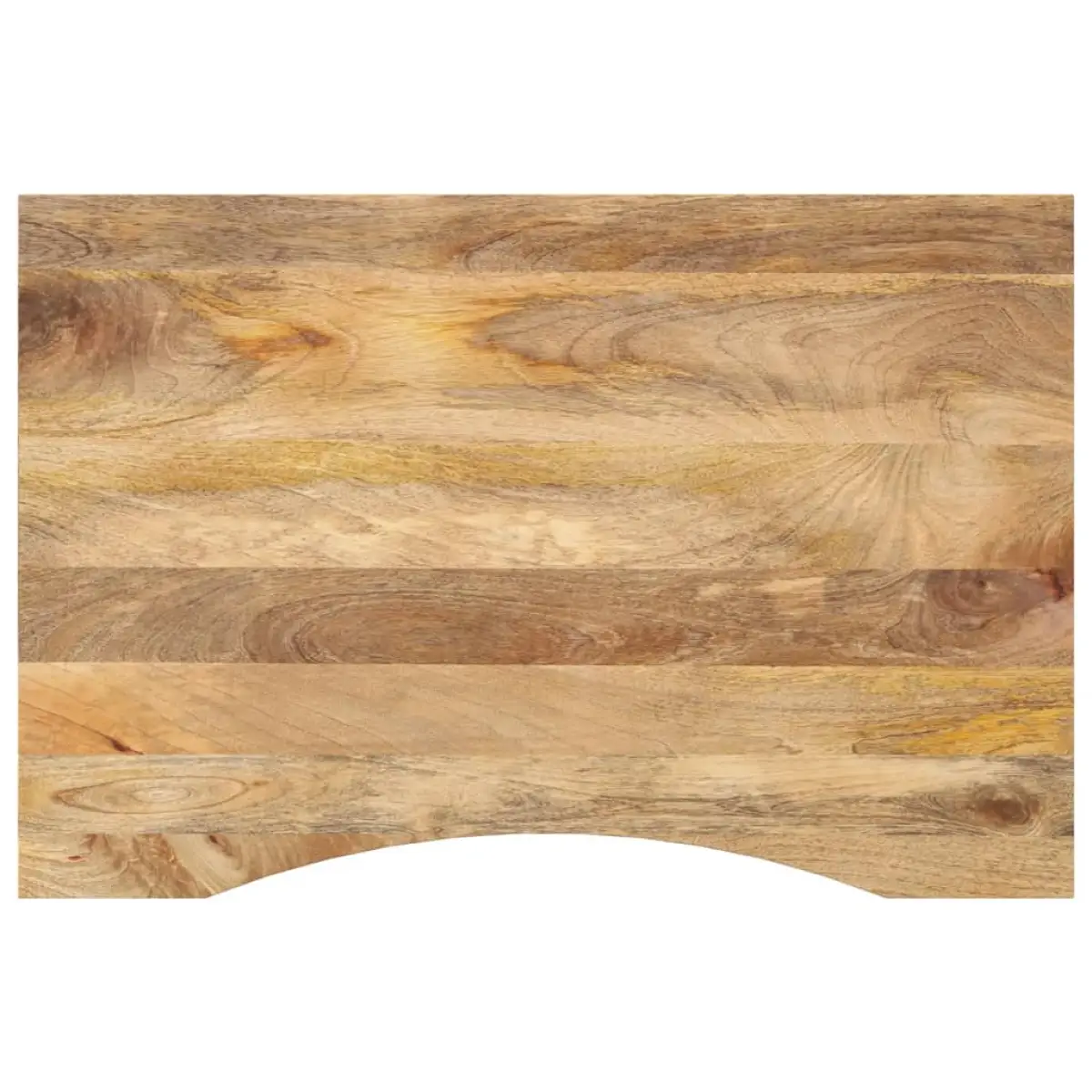 vidaXL vidaXL Desk Top with Curve 90x50x2.5 cm Solid Wood Rough Mango - Desk