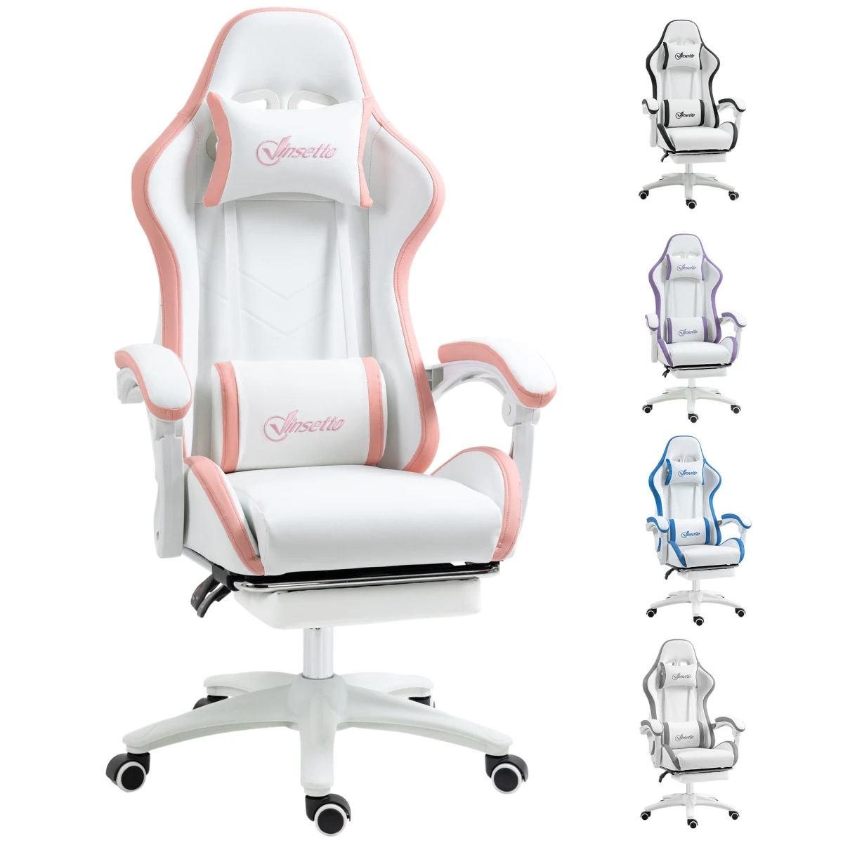Vinsetto Vinsetto Racing Chair 135 Degree Footrest Gamers - Office Chair