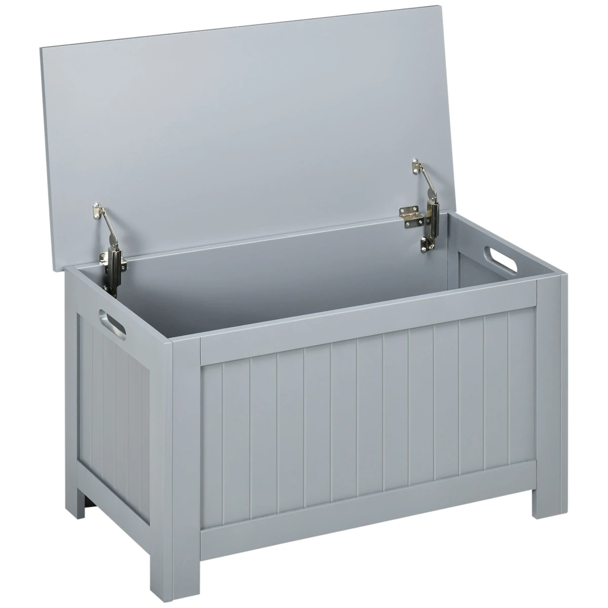 HOMCOM Quality Toy Chest Large Safety Hinges For Kids - Storage Box