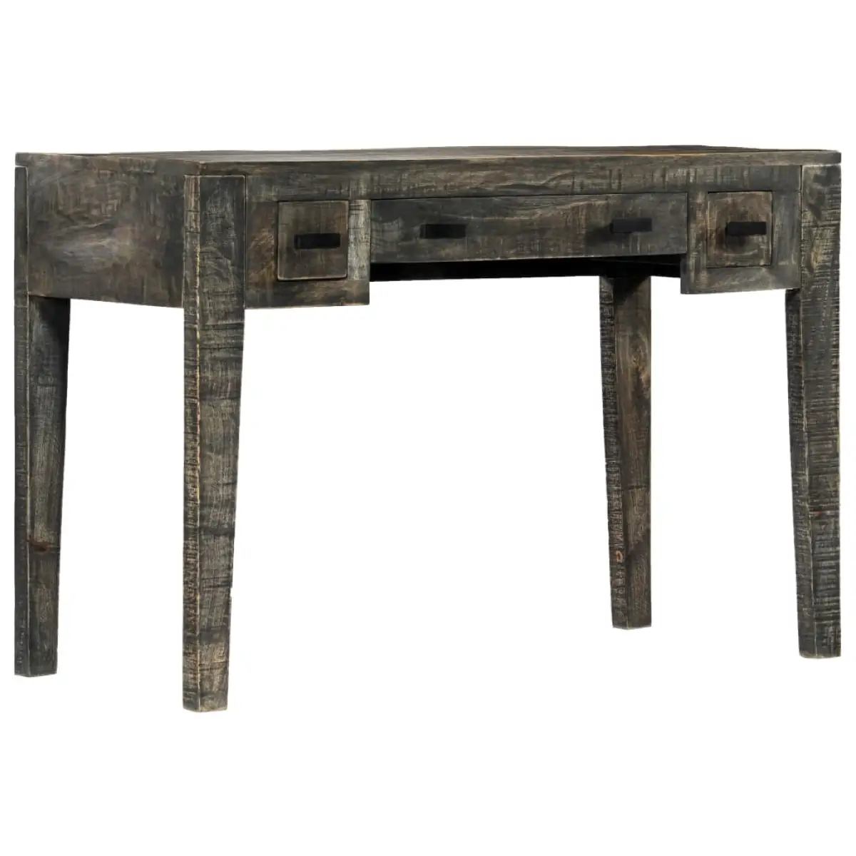 vidaXL vidaXL Desk Black 110x50x75 cm Solid Mango Wood - Desk