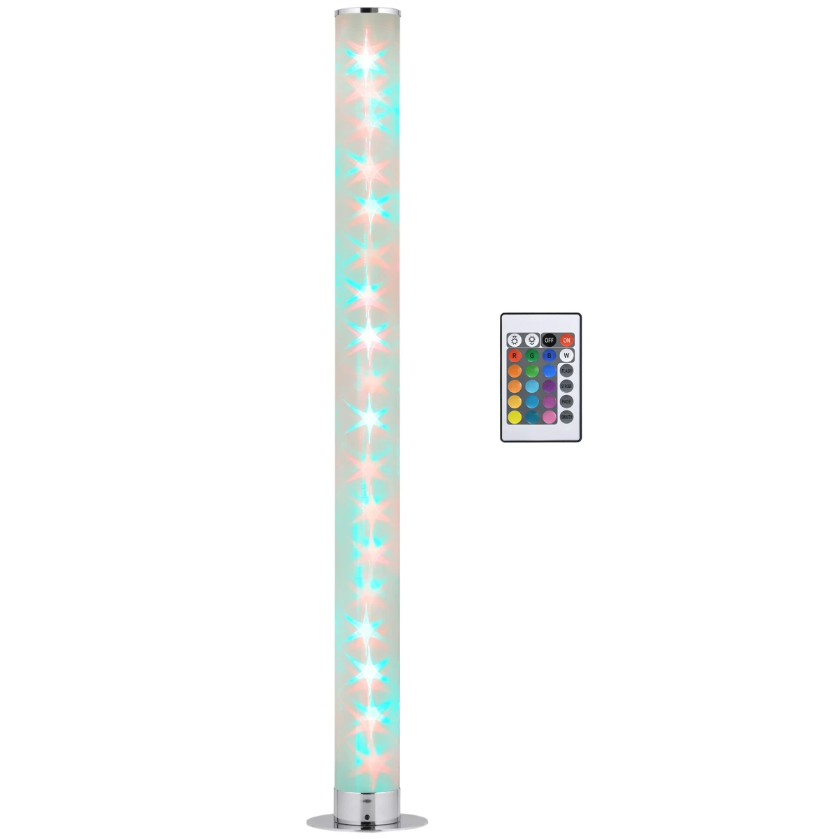 HOMCOM LED Floor Lamp 100.6 cm RGB Mood Lighting for Living Rooms - Lamp