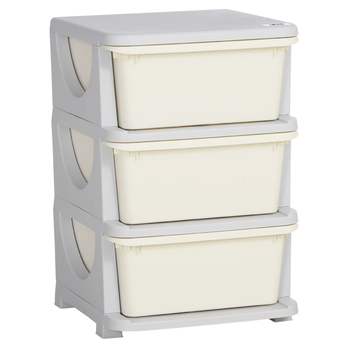 Homcom HOMCOM Kids Storage Unit Three Drawer Stable Base - Chest of Drawers