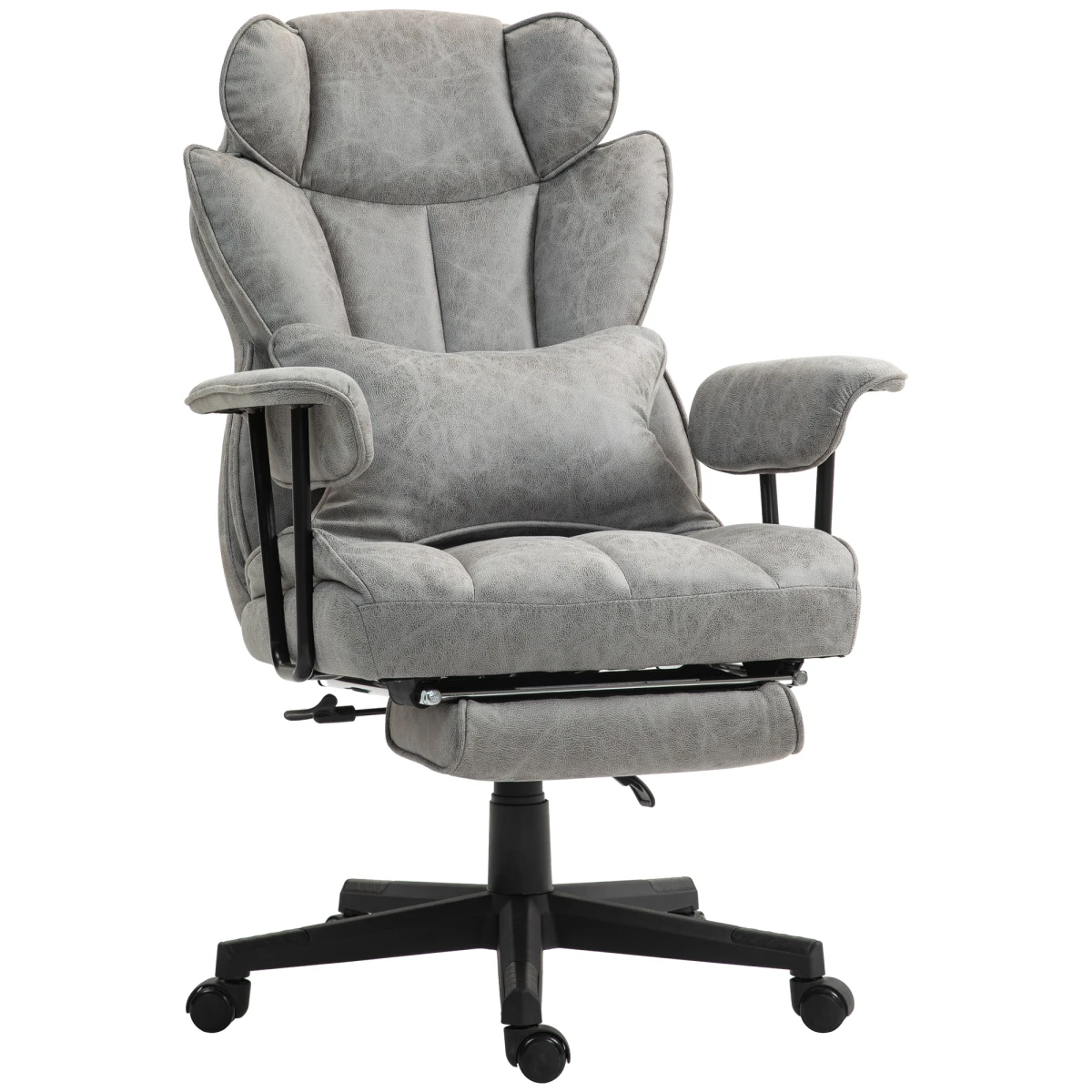 HOMCOM Office Chair 16cm Padding Footrest For Home Office by HOMCOM