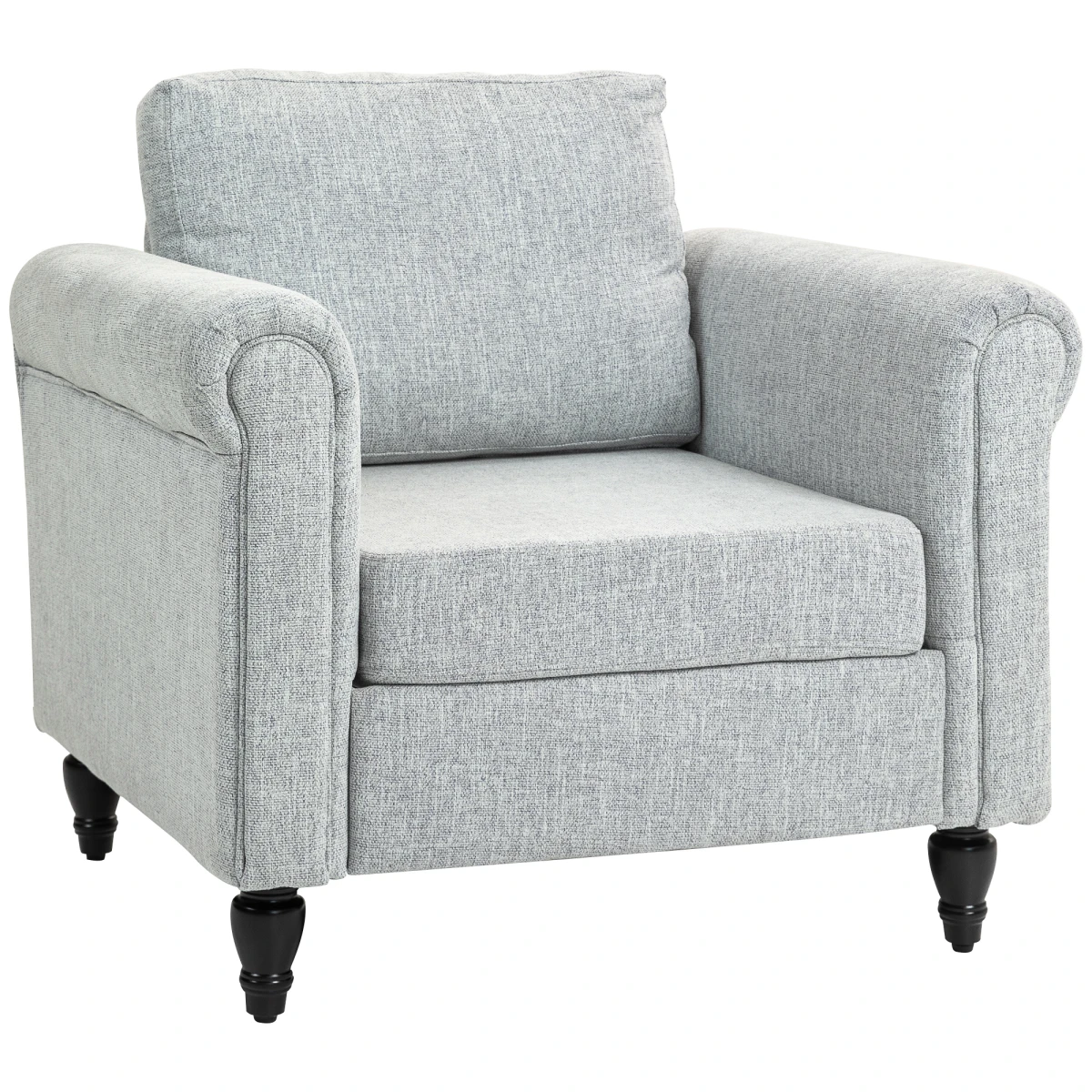 HOMCOM Vintage Armchair Medium Chenille Upholstered Lounge by HOMCOM