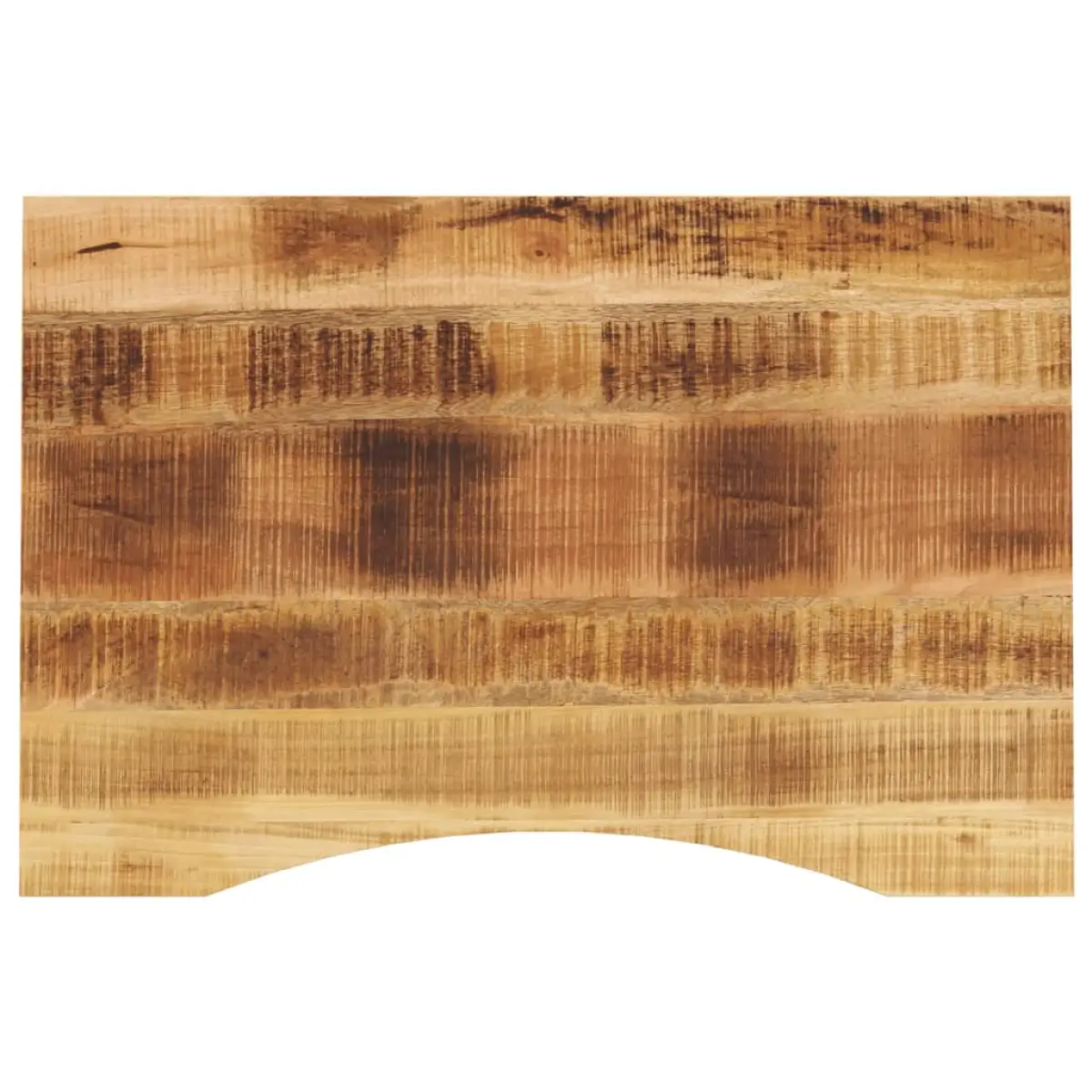 vidaXL vidaXL Desk Top with Curve 90x60x2.5 cm Solid Wood Rough Mango - Desk
