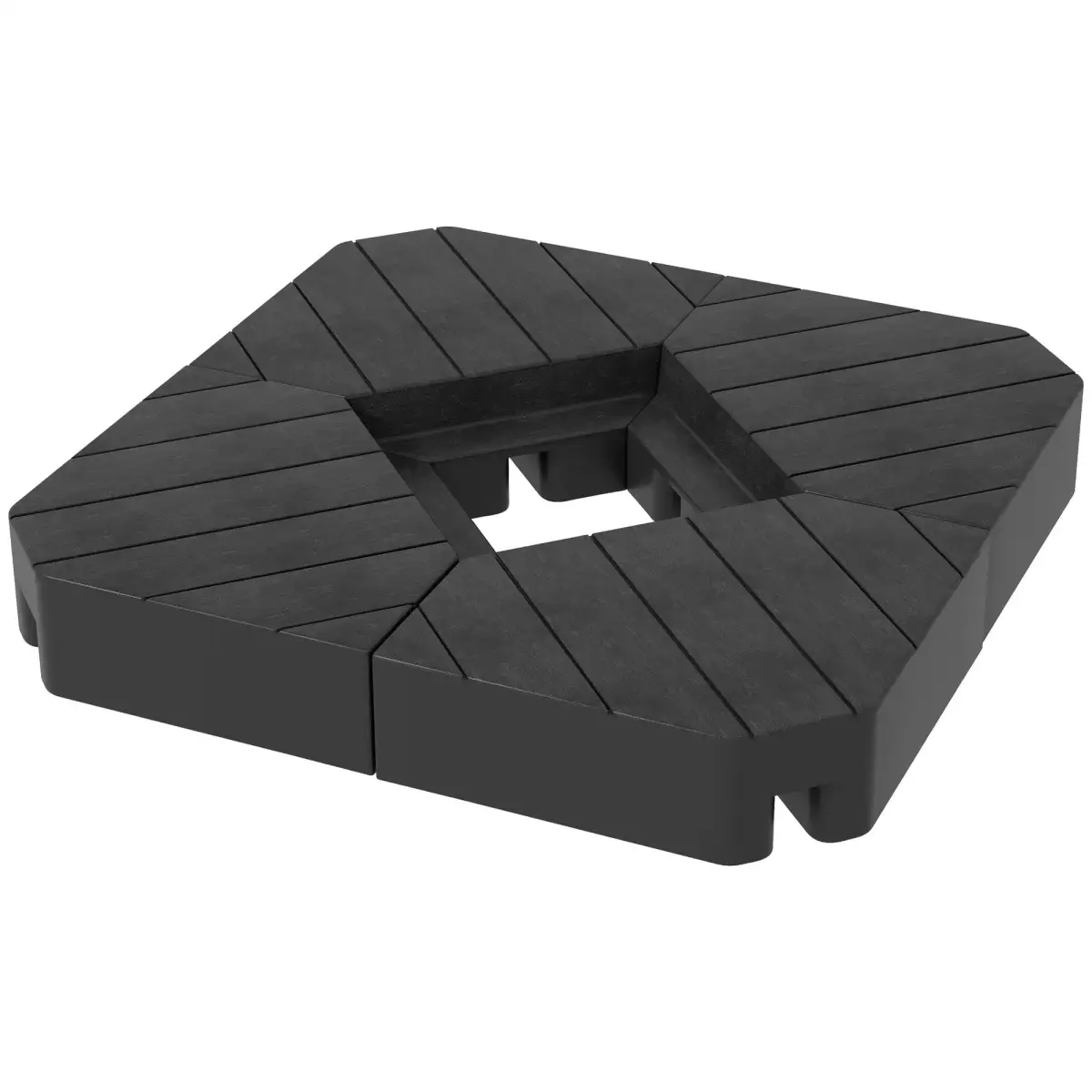 Outsunny Outsunny Umbrella Weights for Offset Parasols, 80kg Sand or 60kg Water Filled - Parasol