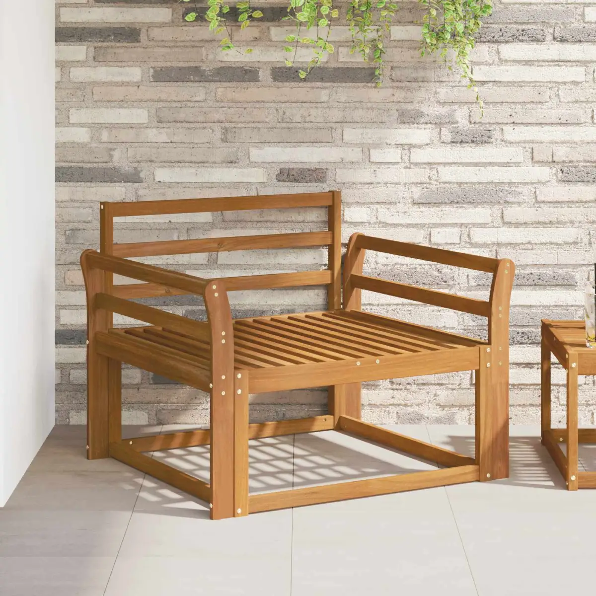 vidaXL vidaXL Outdoor Middle Sofa Natural - Garden Sofa Sets