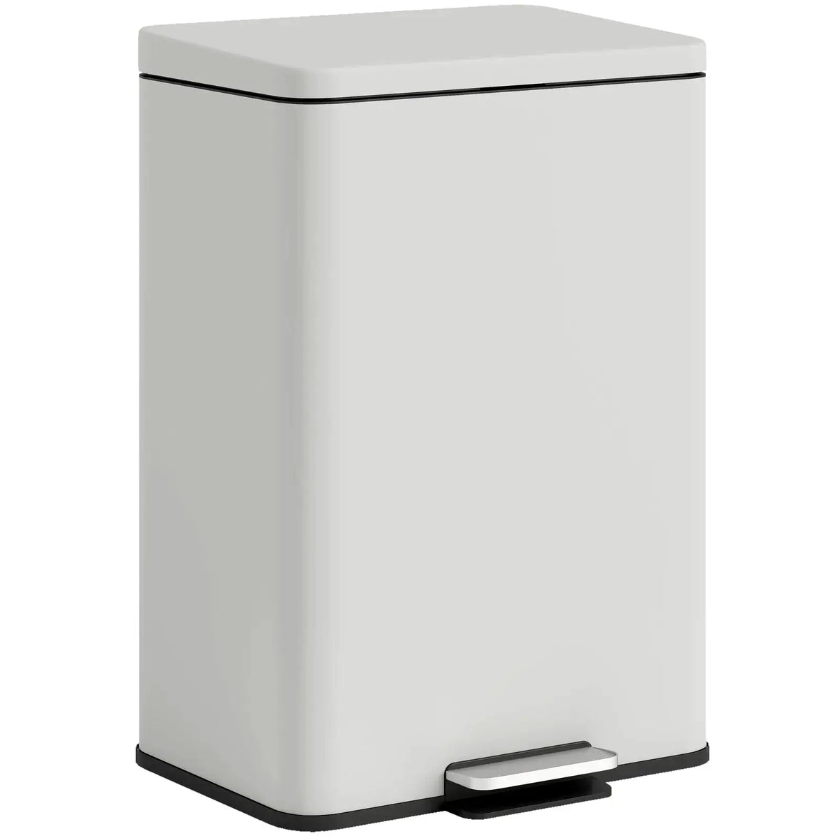 HOMCOM 20L Kitchen Bin with Soft-Close Lid and Stay-Open Function, Pedal Bin with Removable Inner Bucket for Kitchen, Office, Home, Cream - from HOMCOM