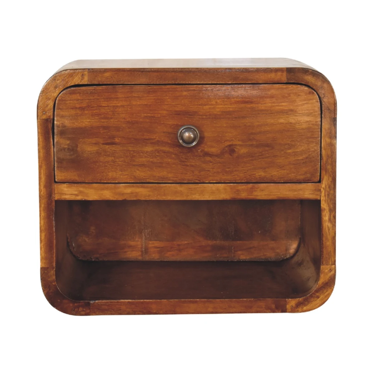 Artisan Furniture Artisan Bedside Drawer Mini Curve Wall Mount - Bedside Table