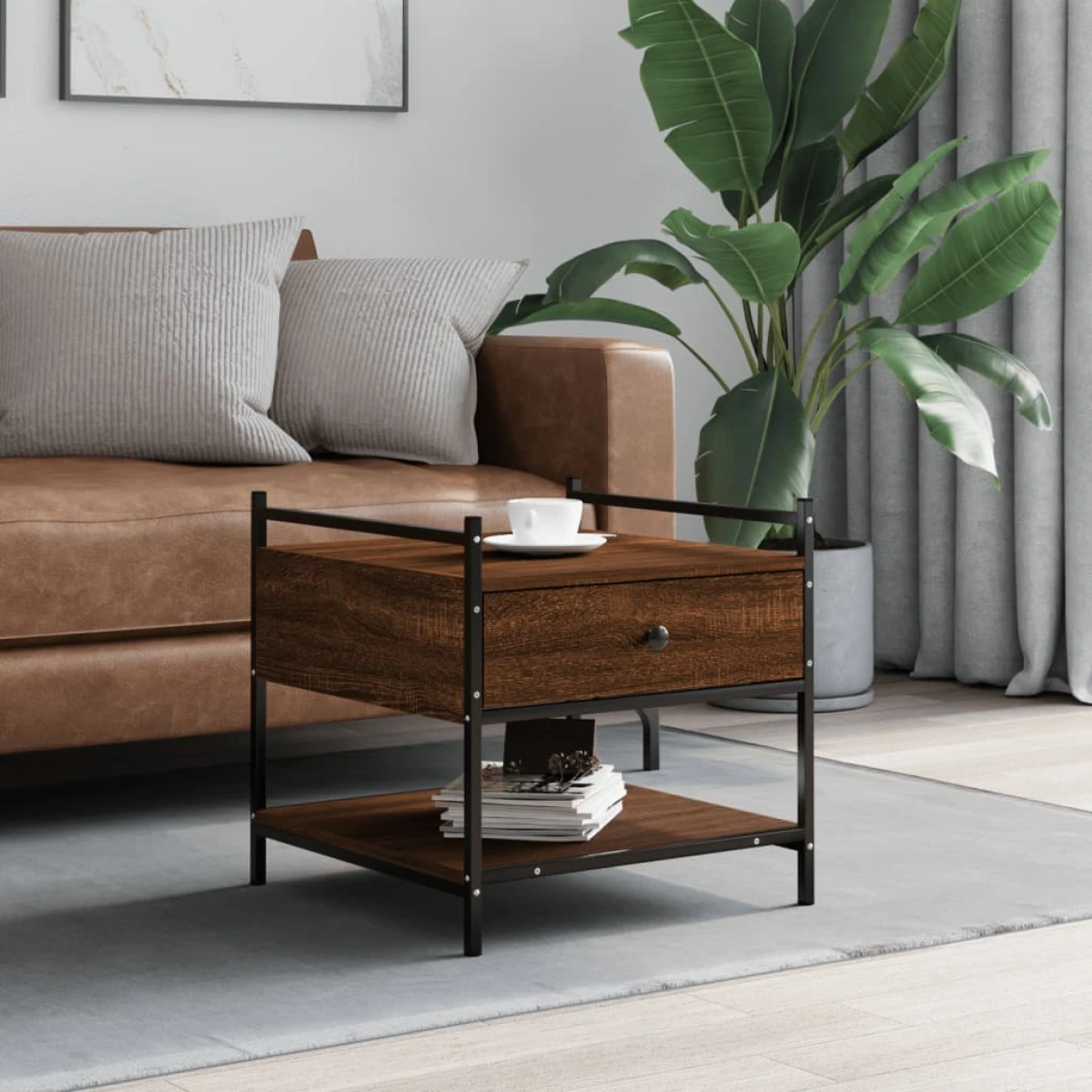 vidaXL vidaXL CoffeeTable 50x50x50 Eng Wood LivingRoom - Coffee Table