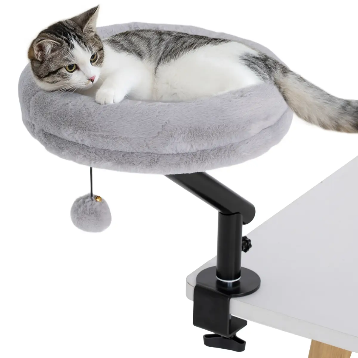PawHut PawHut Cat Bed for Desk, 360° Rotatable Adjustable Cat Nest Hammock - Cat Beds