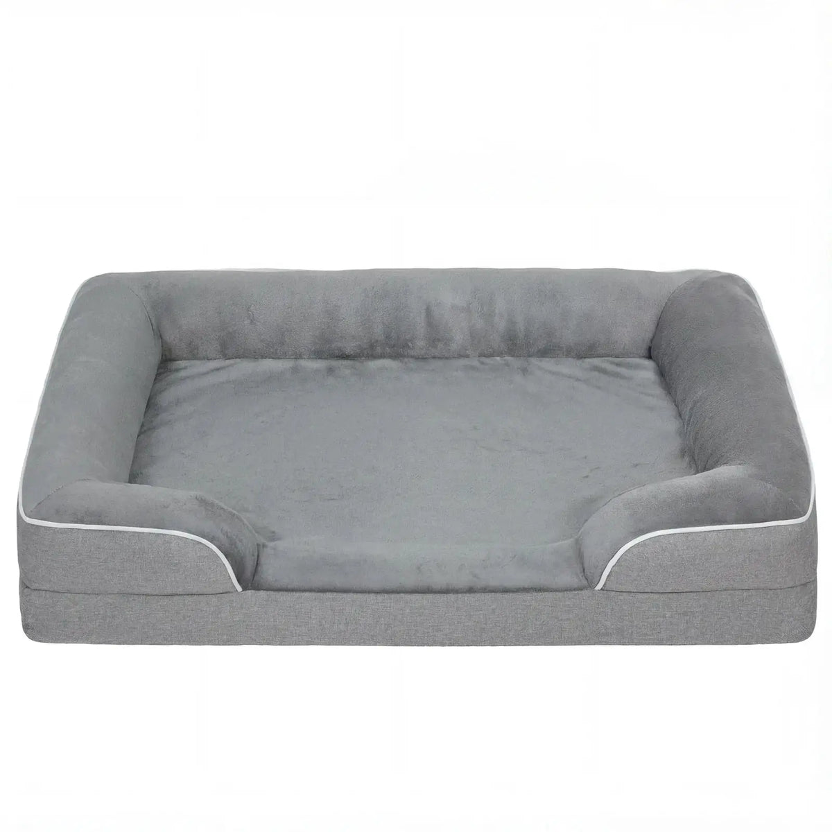 PawHut Dog Sofa Bed, Washable Pet Bed with Removable Cover and Non-Slip Bottom for Cats, Small and Medium Dogs, Grey - from PawHut