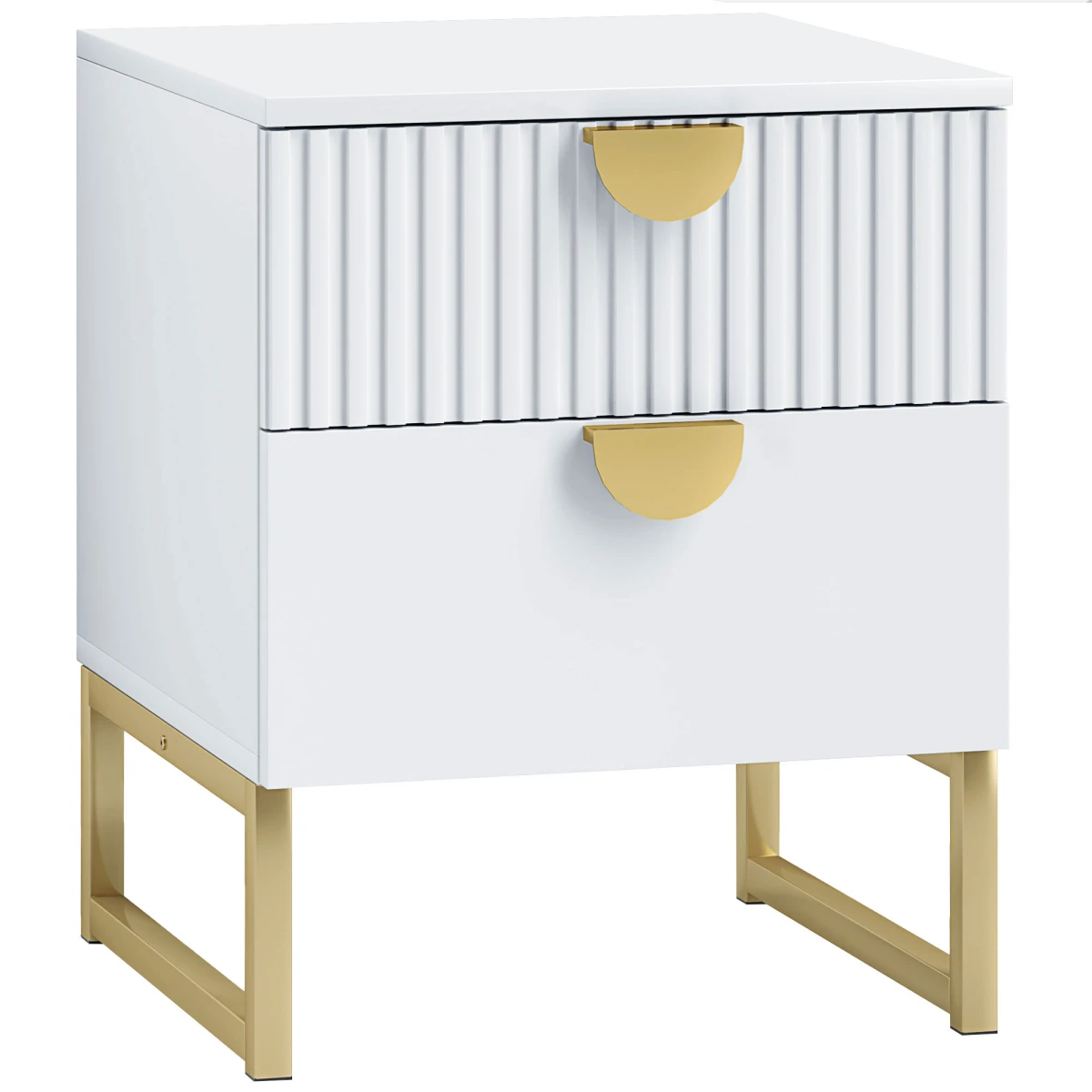 HOMCOM Bedside Table 60x40x50cm Anti Tip Bedroom by HOMCOM