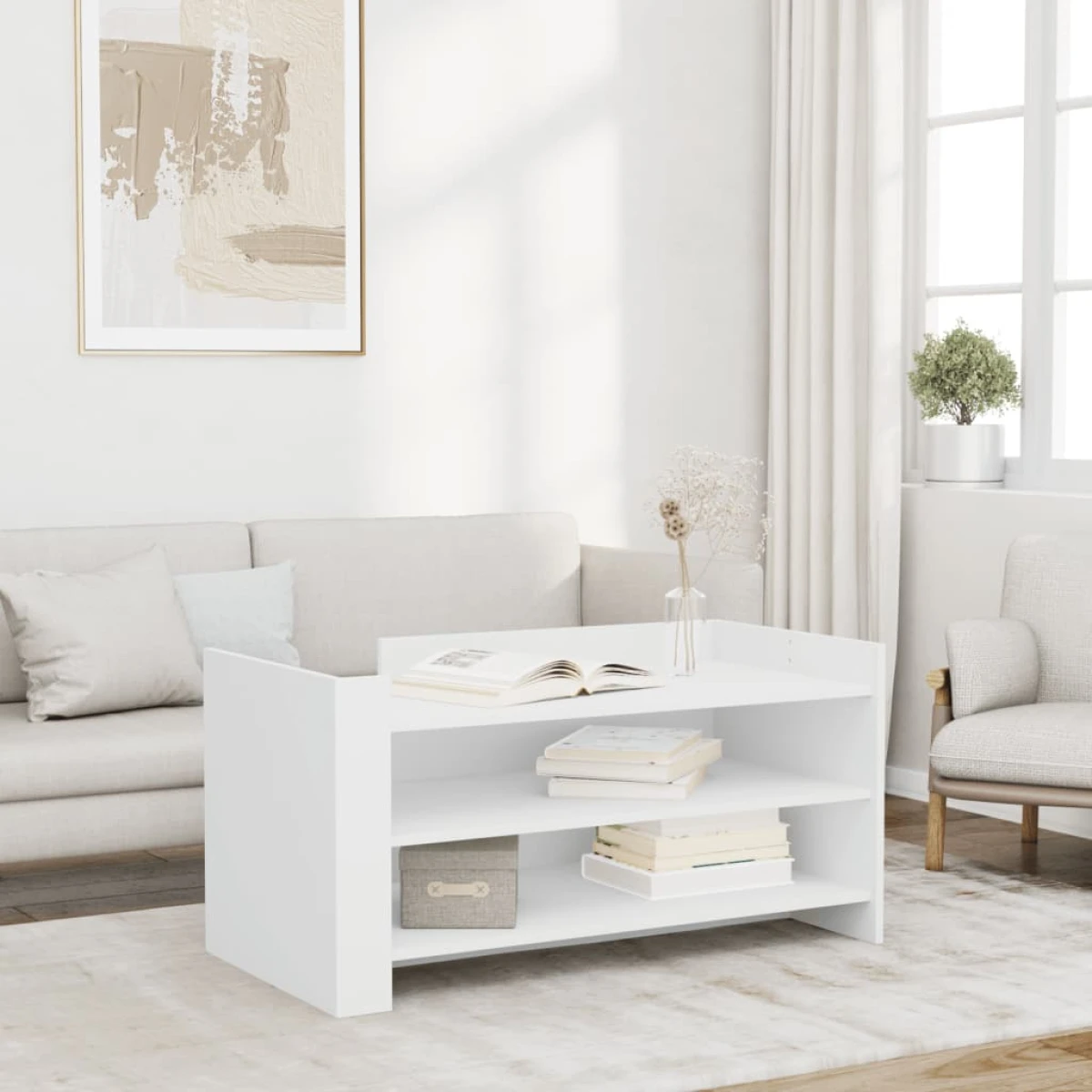 vidaXL Coffee Table 100x50x50 Engineered Wood by vidaXL