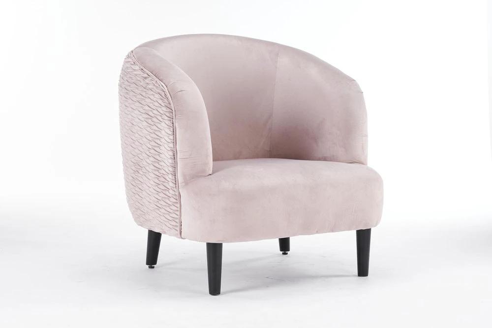 77CM GREY VELVET ARM CHAIR by MSL