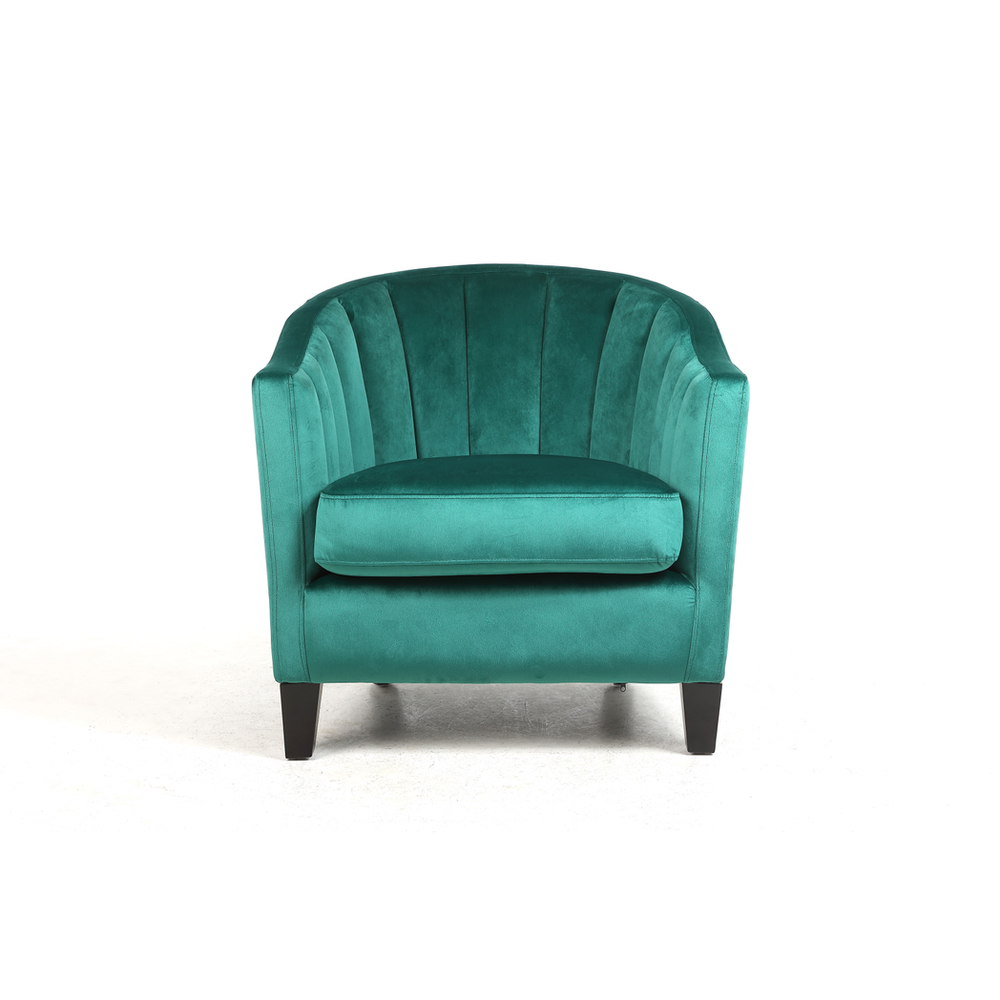 80CM SEAGRASS COLOUR VELVET ARMCHAIR by MSL