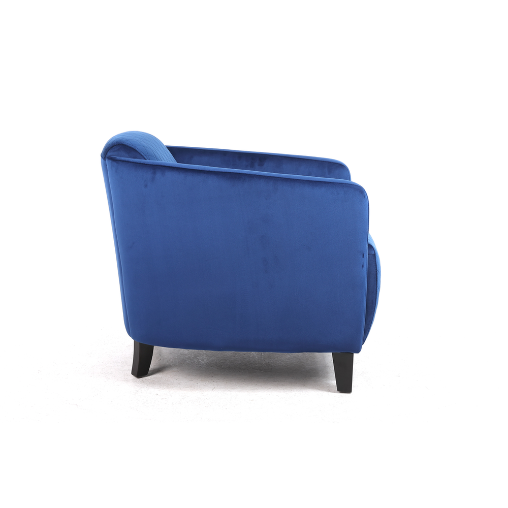 86CM BLUE COLOUR VELVET ARMCHAIR by MSL