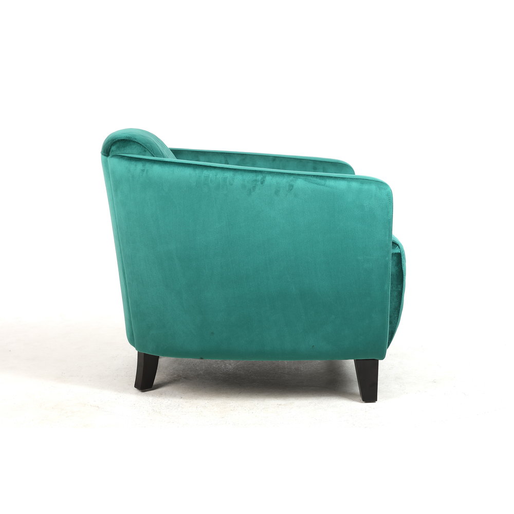 86CM SEAGRASS COLOUR VELVET ARMCHAIR by MSL