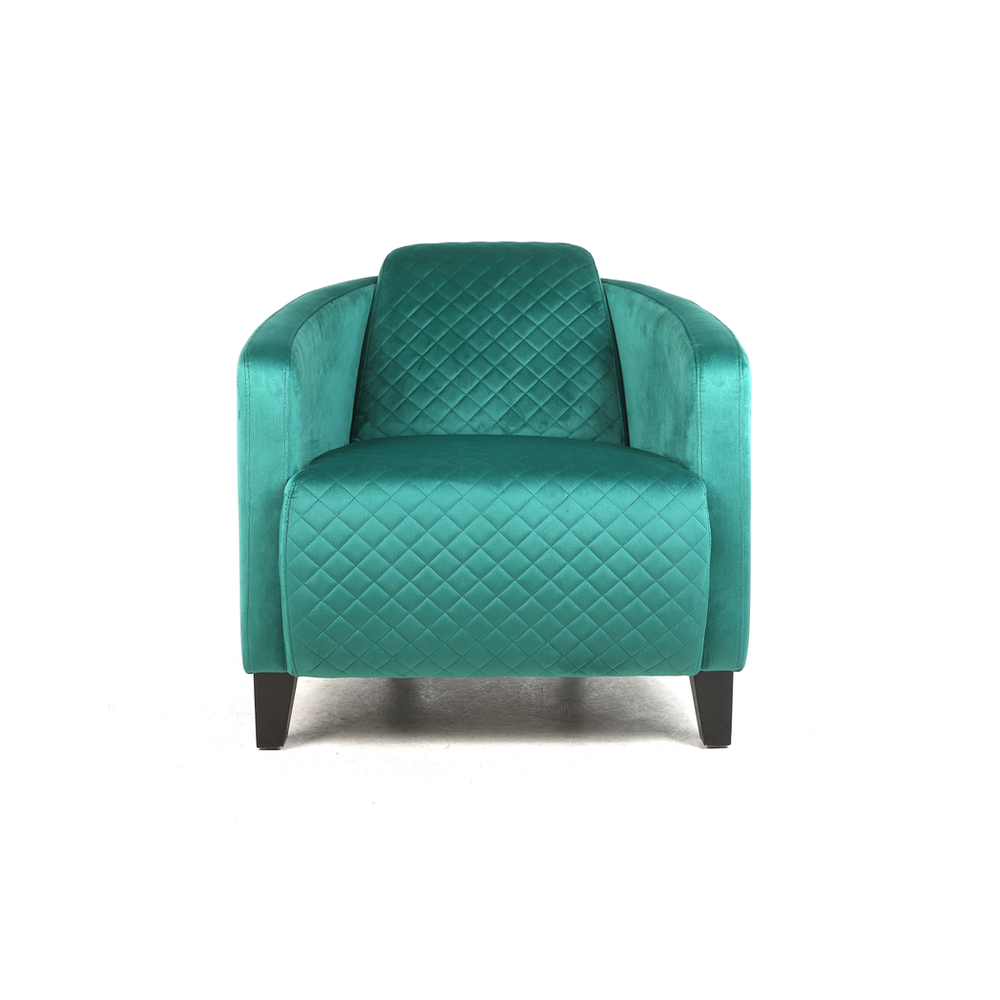 86CM SEAGRASS COLOUR VELVET ARMCHAIR by MSL